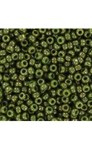 Miyuki rocailles Perlen 11/0 - Opaque luster kaki 11-2539L